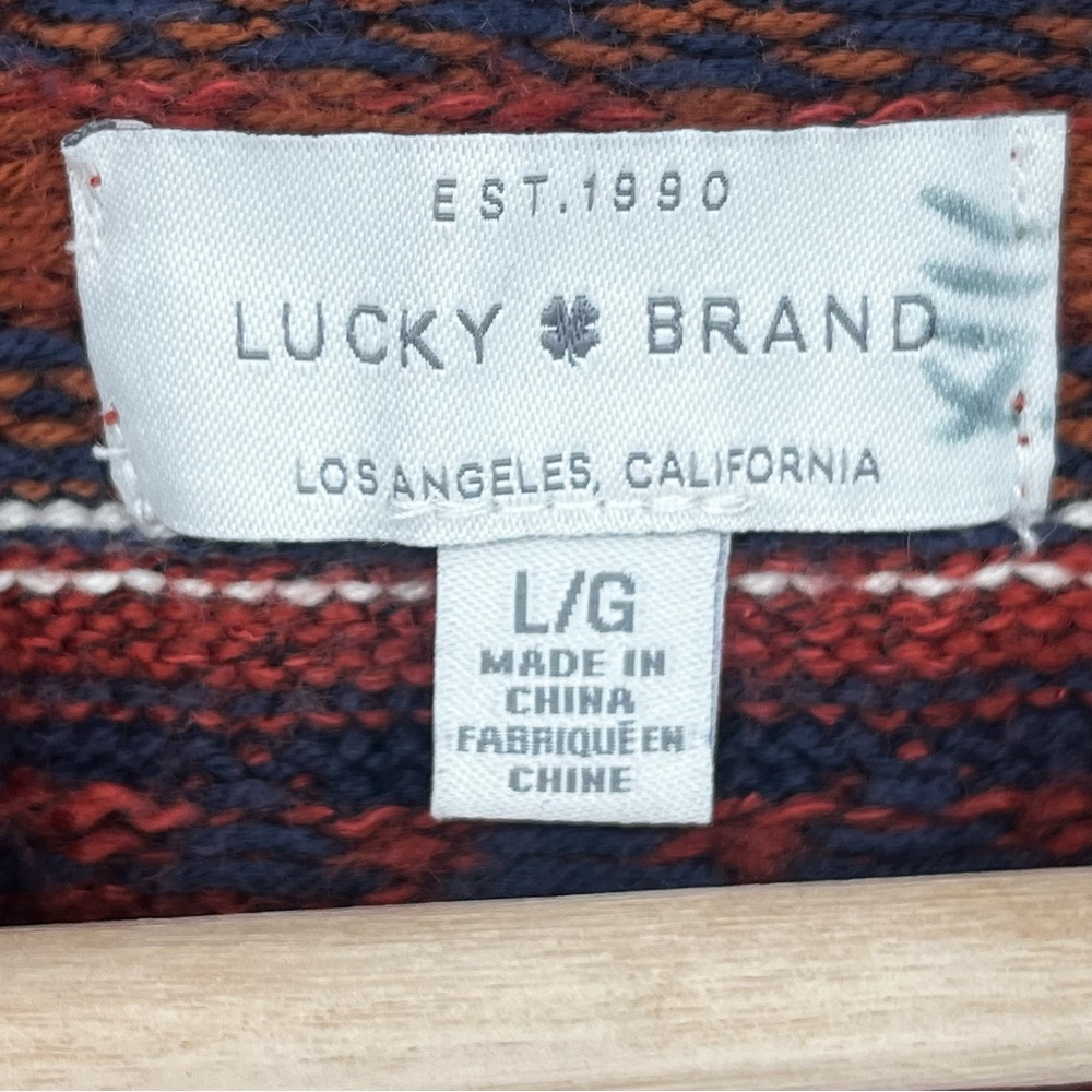 Rust Patterned Women's Sweater - Picture 5 of 12